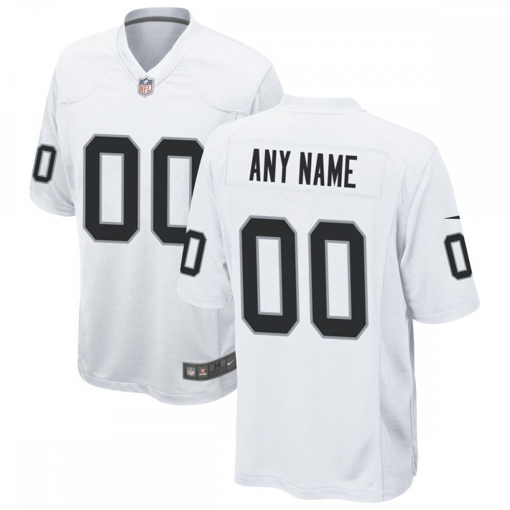 Las Vegas Raiders Nike Custom Game Jersey - White-GridironStore